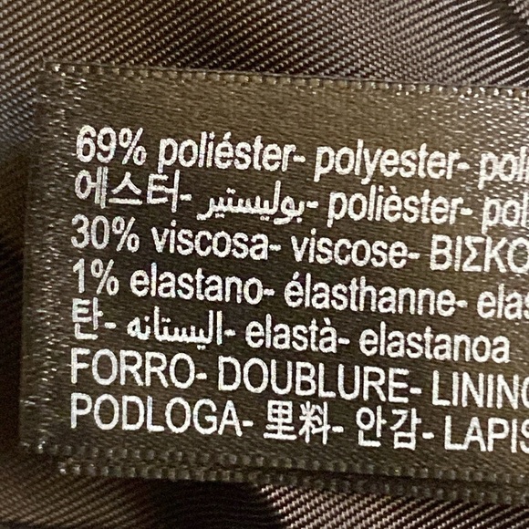 NWT. Massimo Dutti Studio Gray Viscose Blend Darted Wide-Leg Trousers. Size XS. - Picture 9 of 10